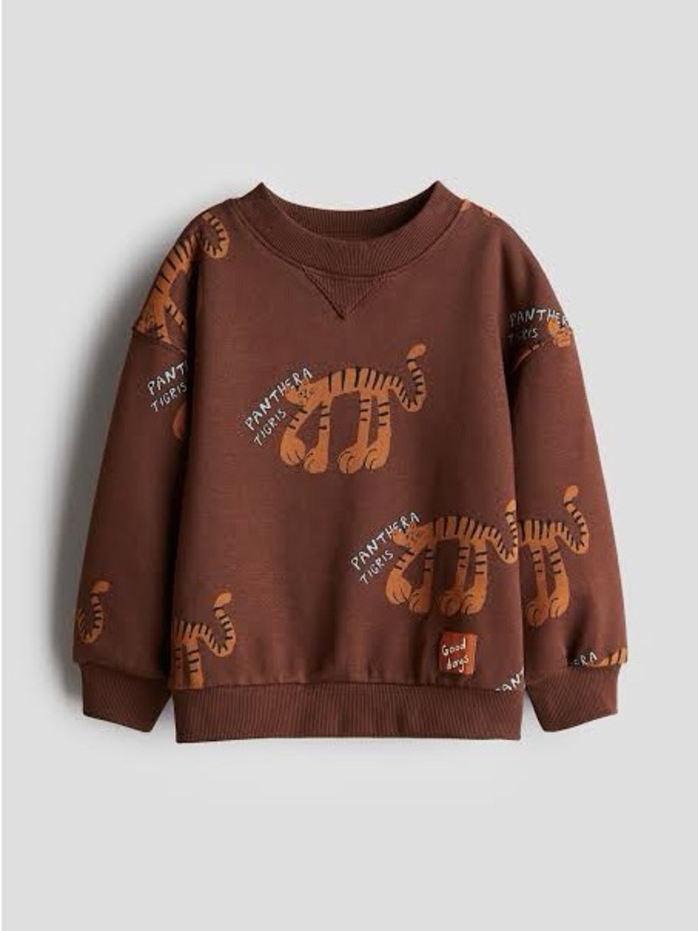 H&M Brown Tiger Print Sweatshirt 3 / 4 T